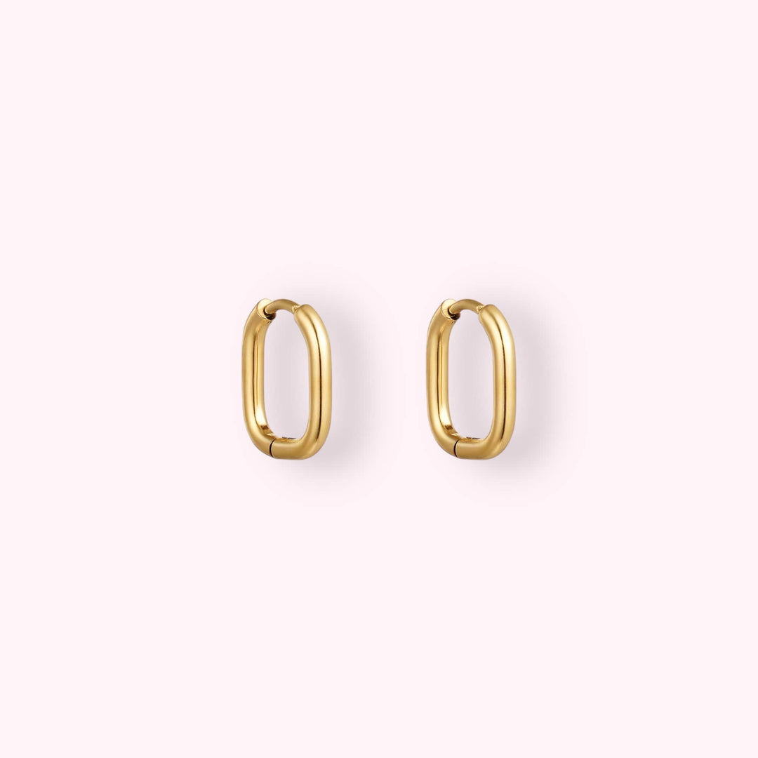 Oval Oorringen Small Goud