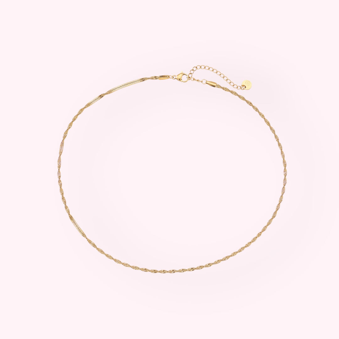 Basic Twist Ketting Goud