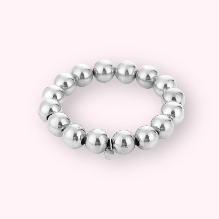 Big Beads Armband Zilver