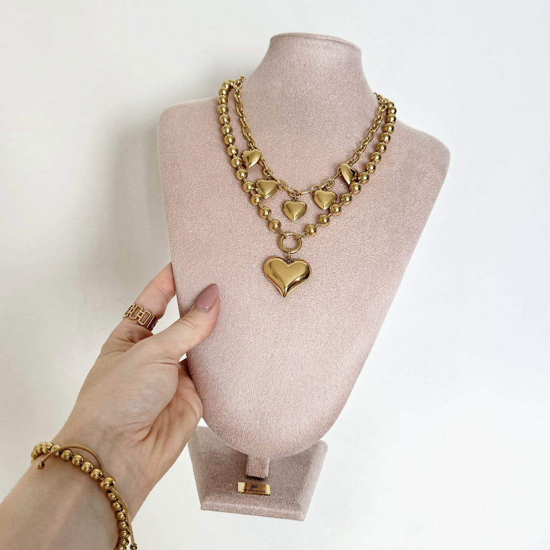 Bold Heart Ketting Goud