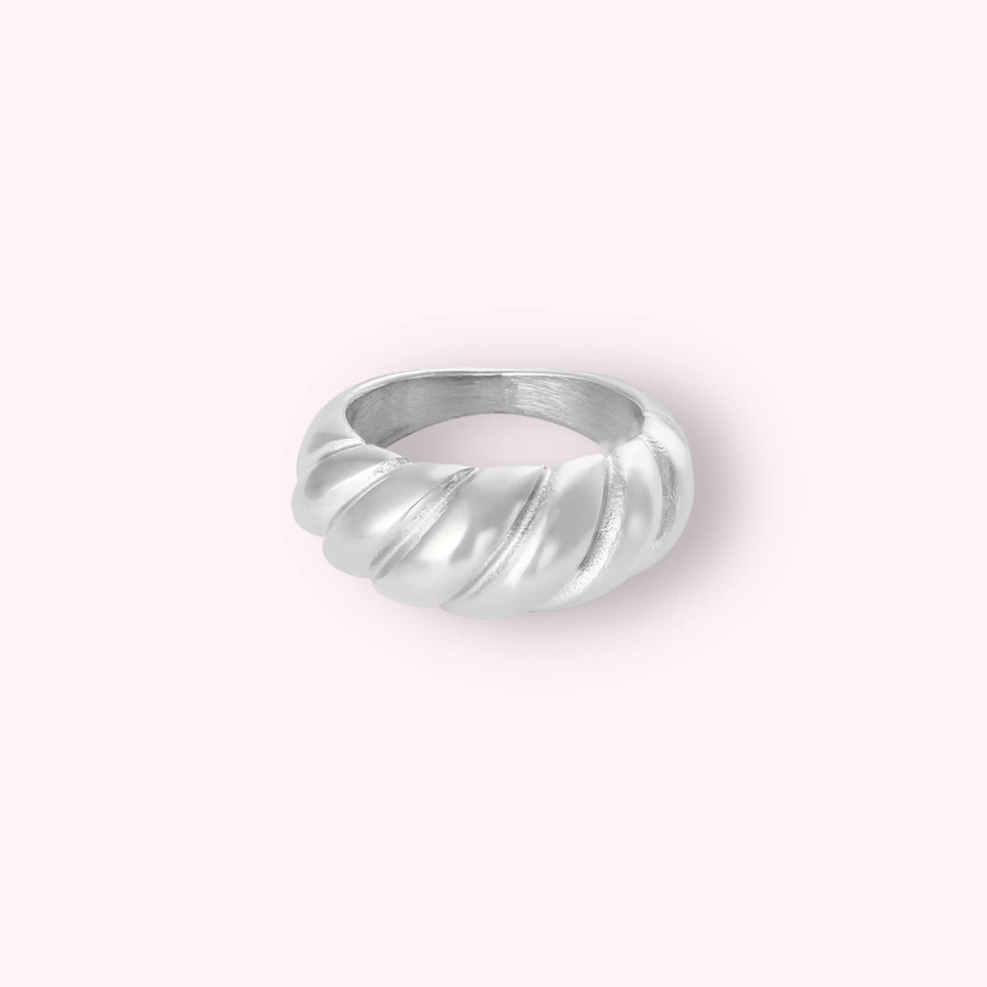 Chunky Twist Ring Zilver