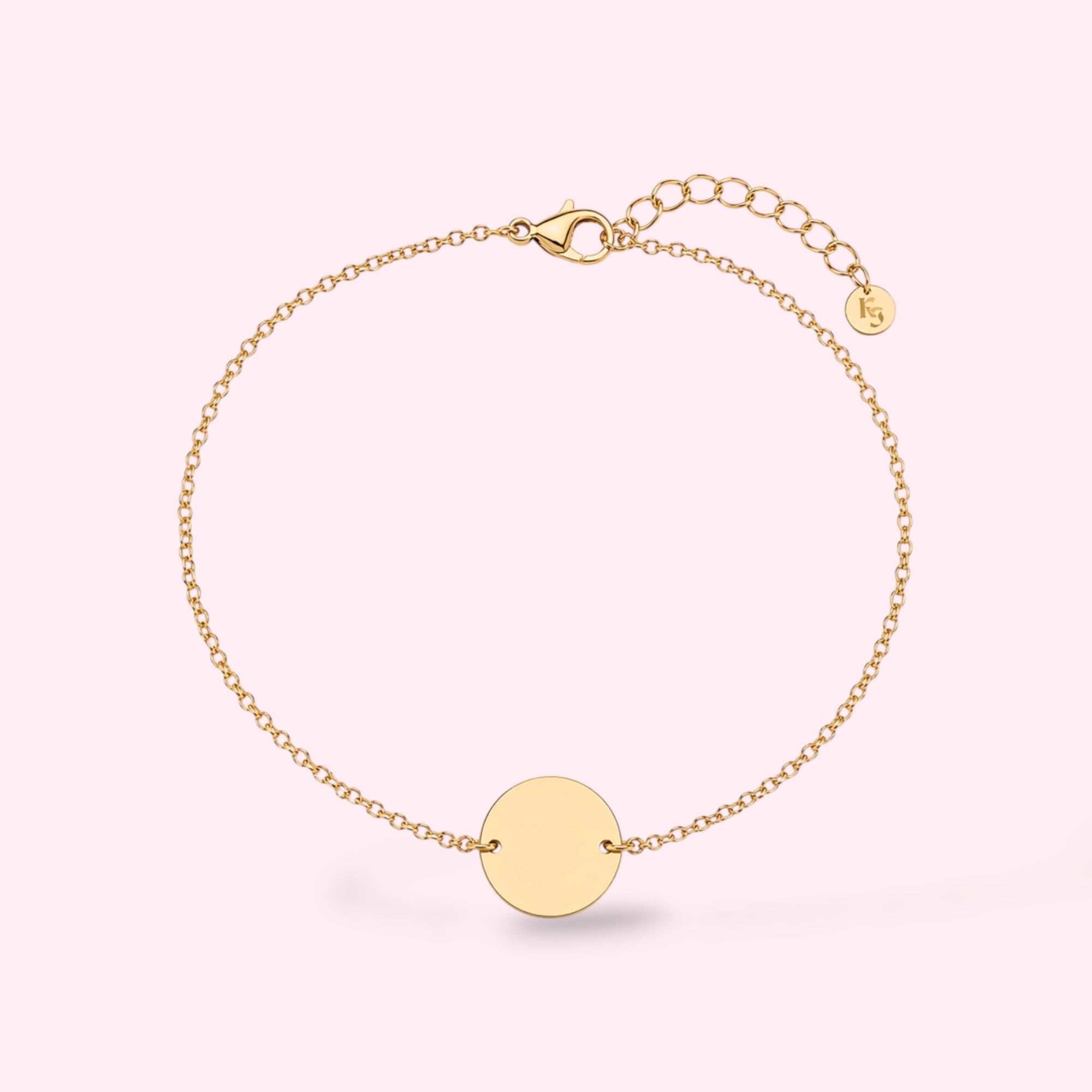 Coin Pendant Armband Goud