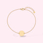 Coin Pendant Armband Goud