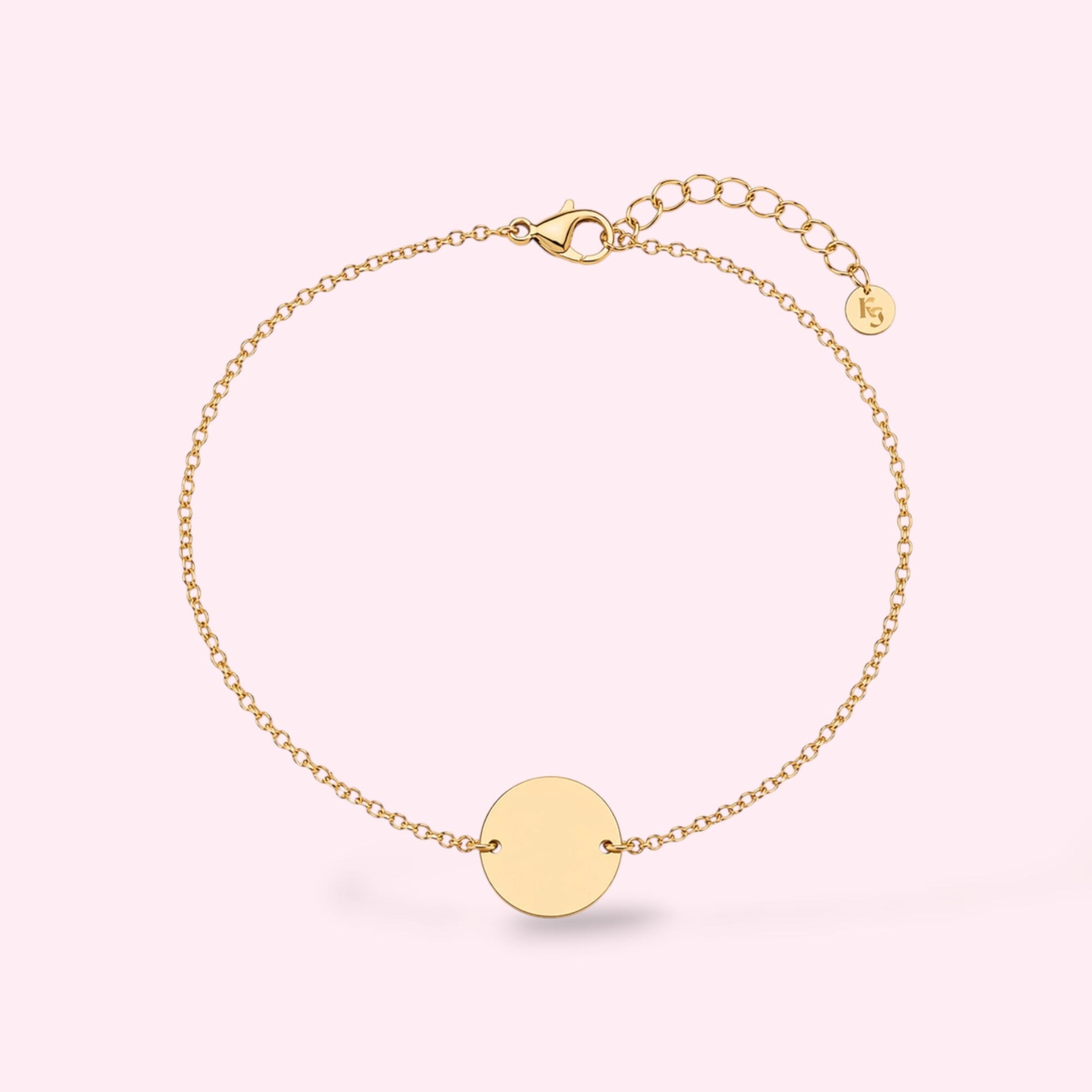 Coin Pendant Armband Goud