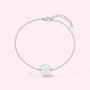 Coin Pendant Armband Zilver