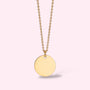 Coin Pendant Ketting Goud