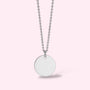 Coin Pendant Ketting Zilver