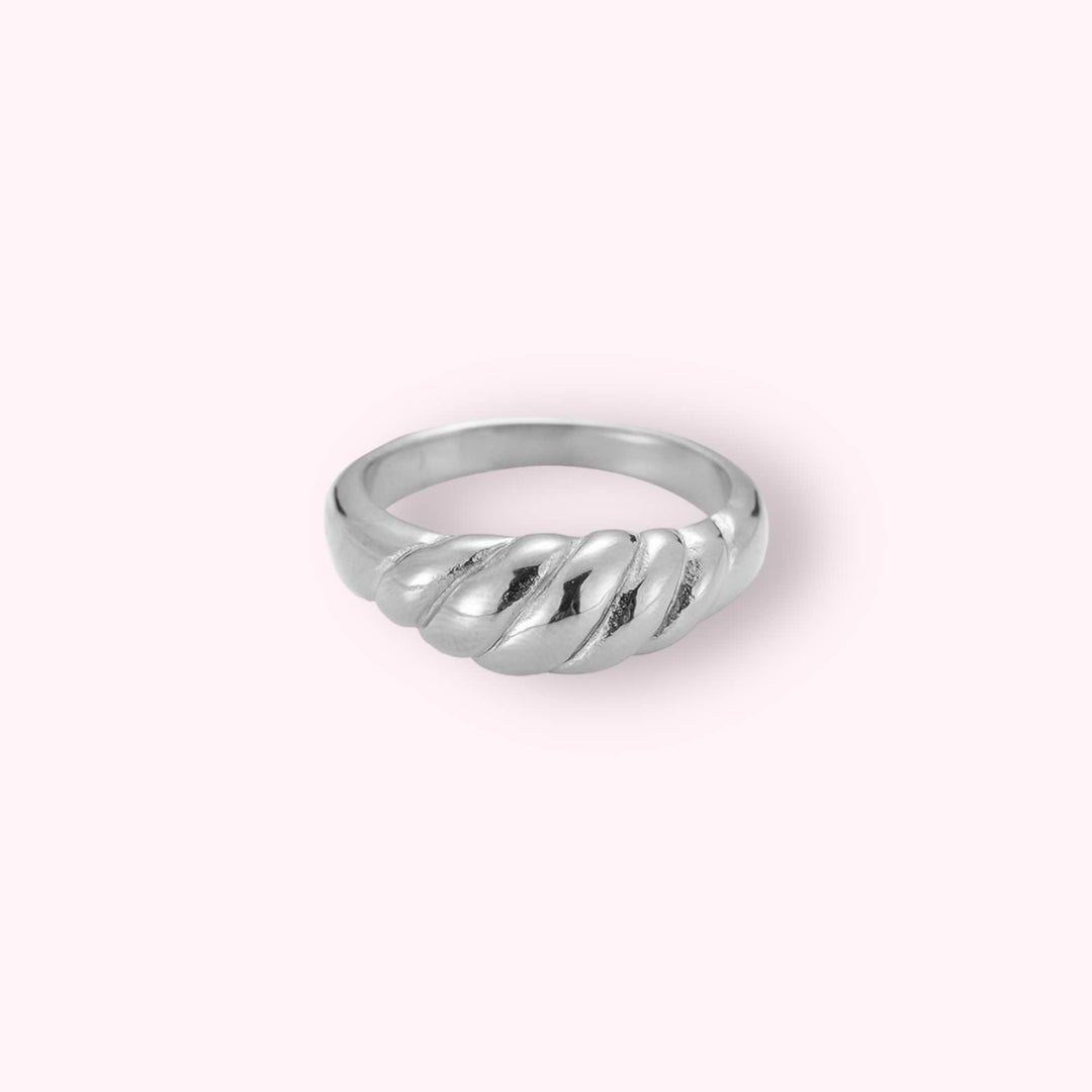 Croissant Ring Zilver