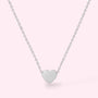 Heart Pendant Ketting Zilver