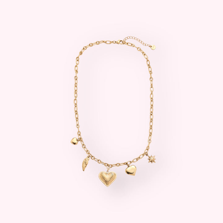 Love Charms Ketting Goud