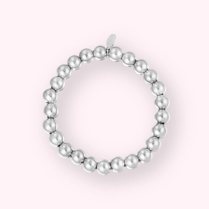 Medium Beads Armband Zilver