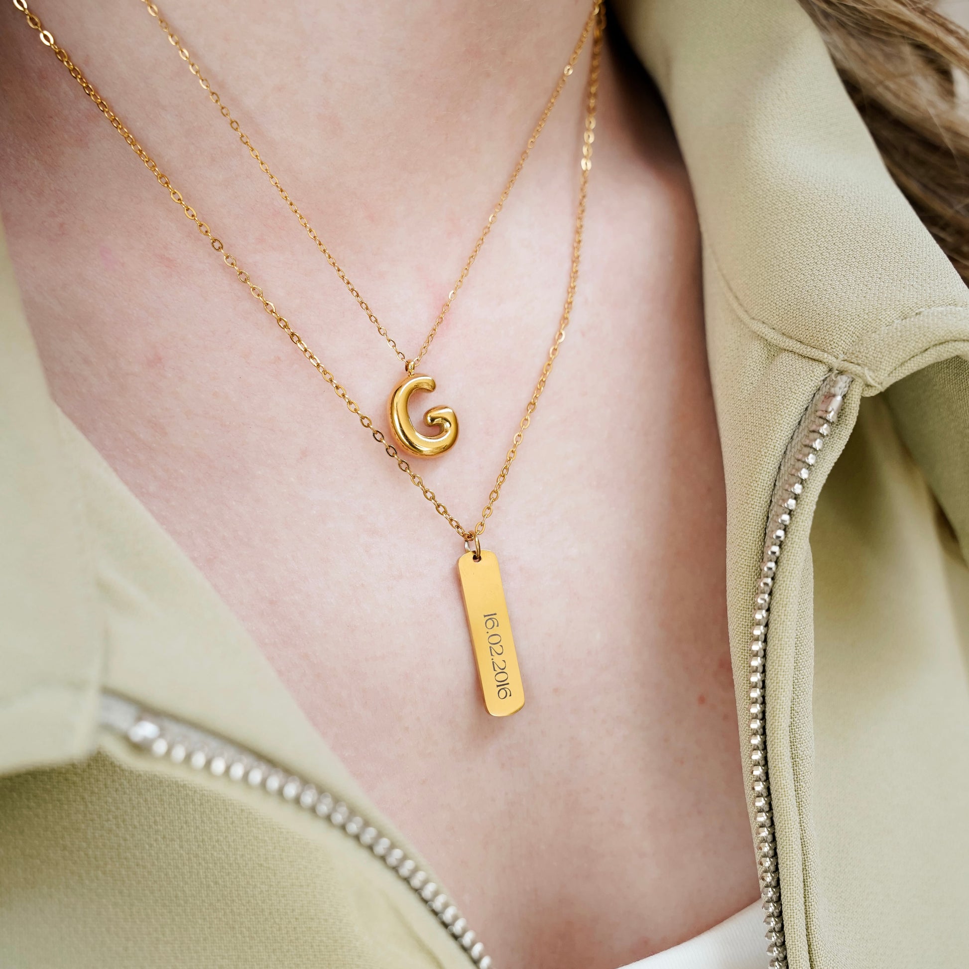 Mini Bubble Ketting Goud