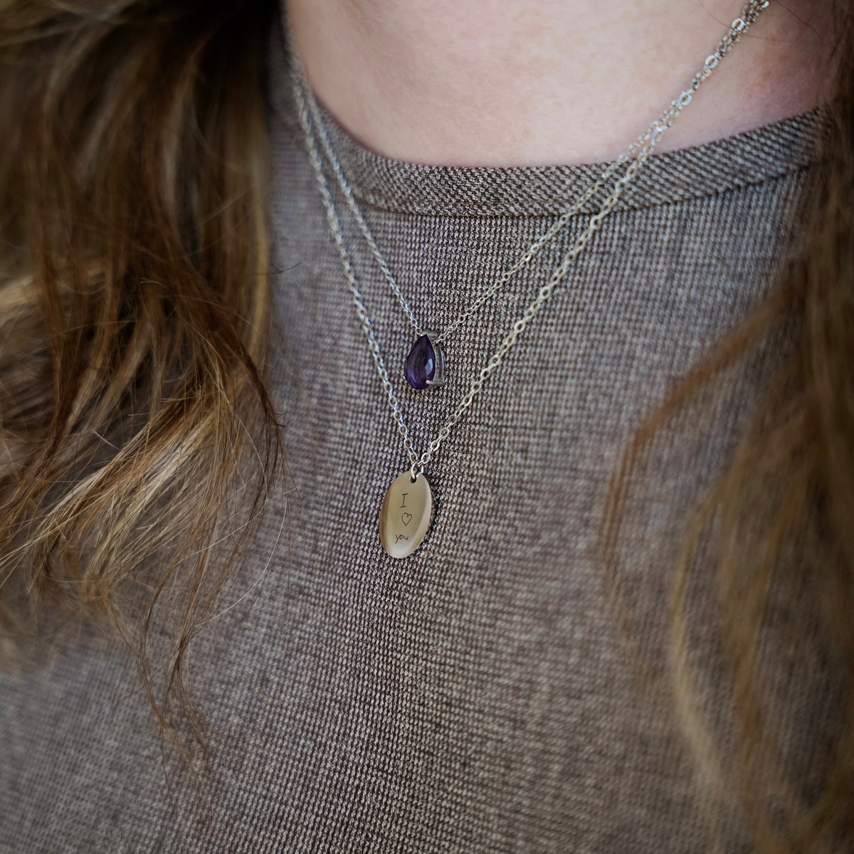 Oval Pendant Ketting