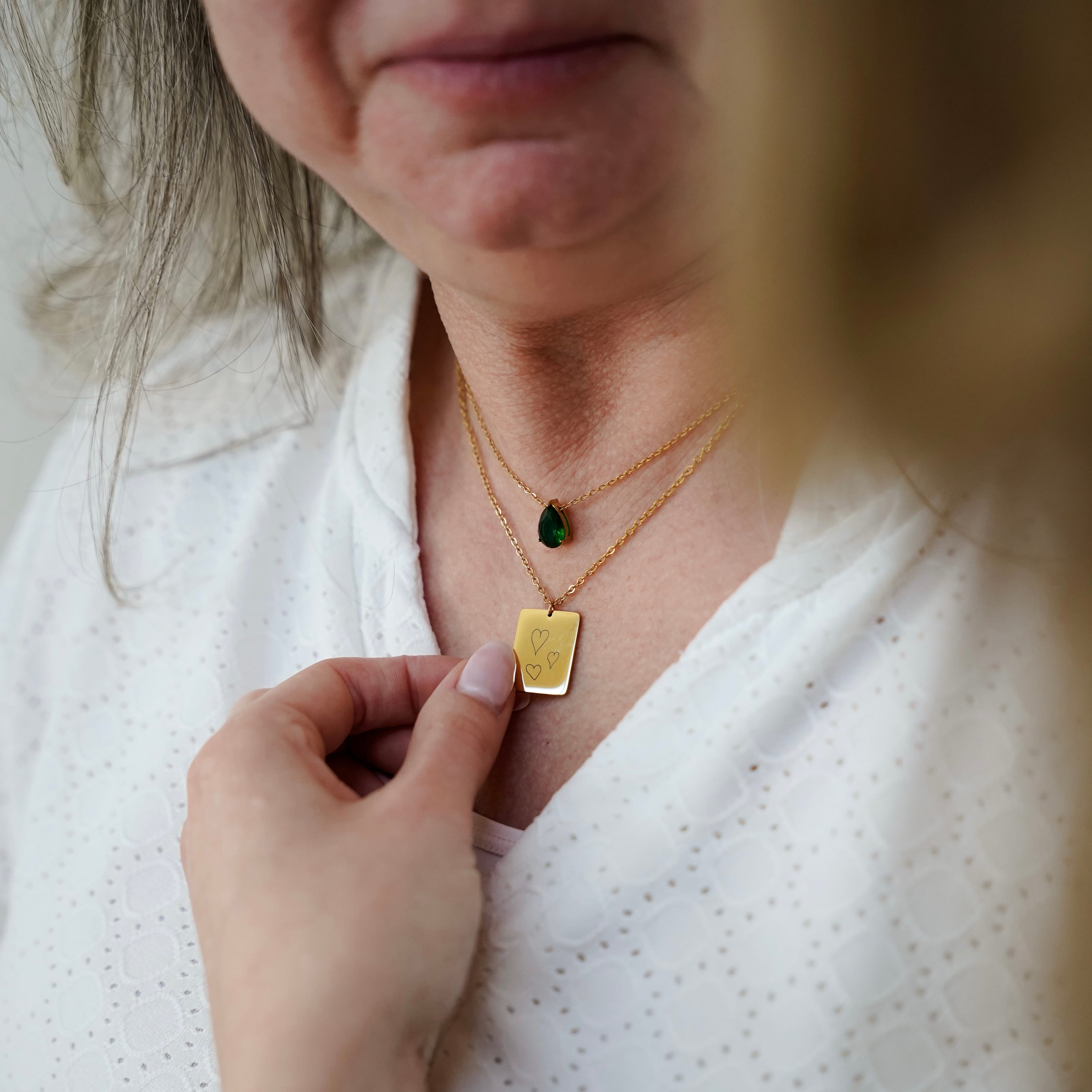 Rectangle Pendant Ketting