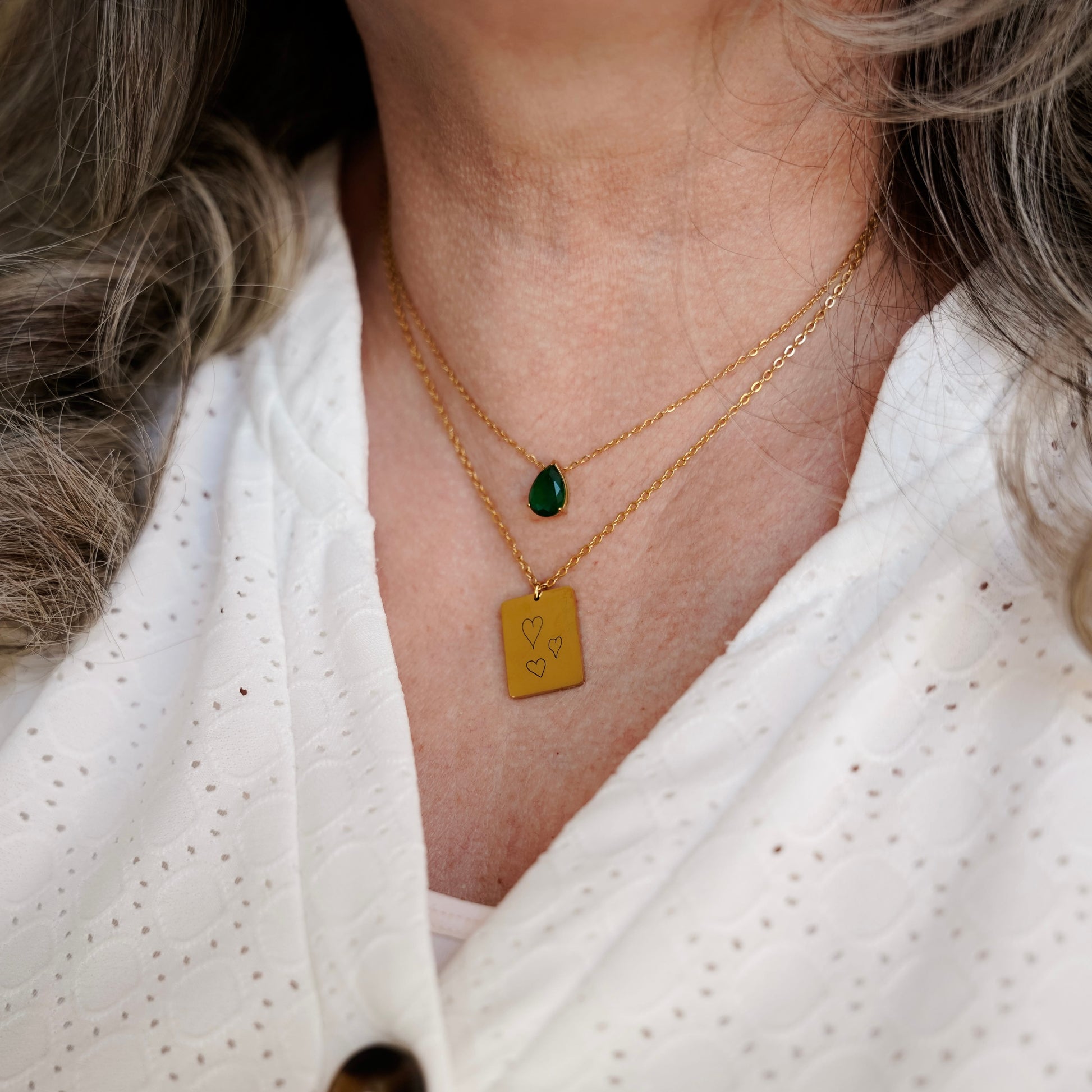 Rectangle Pendant Ketting