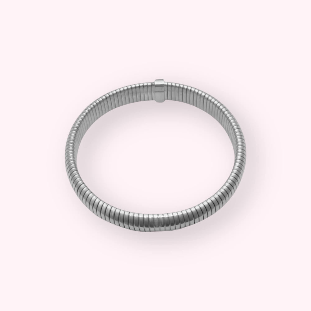 Single Snake Bangle Zilver