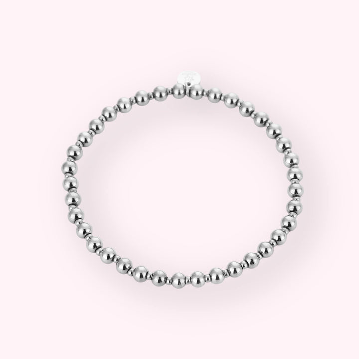 Small Beads Armband Zilver